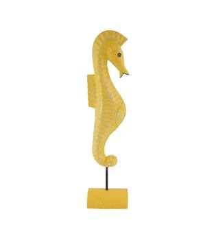 Statue seahorse albizia wood 14x9x58cm