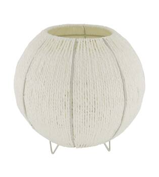 Lantern paper rope with glass 28x28x26cm