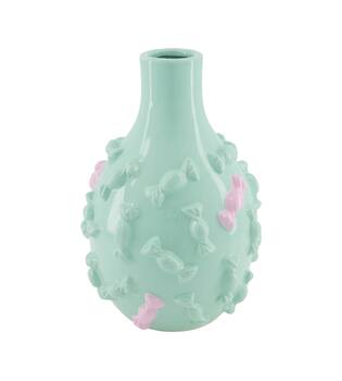 Vase sweets ceramic 18.5x18.5x27cm - Blue