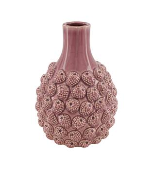 Vase raspberry ceramic 18.5x18.5x27cm - Purple