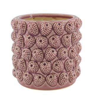 Planter raspberry ceramic 18x18x17cm - Purple