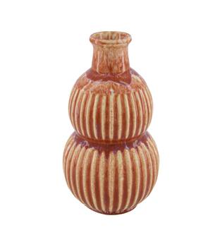 Vase ceramic 13.8x13.8x25cm - Red