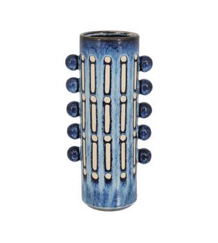 Vase ceramic 19x13x40cm - Blue