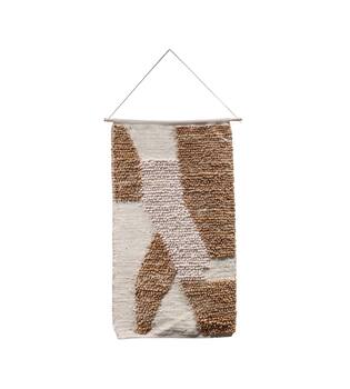 Wall art jute with hanger 78x0.5x118cm - Natural