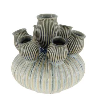 Vase ceramic 25x25x25cm - White