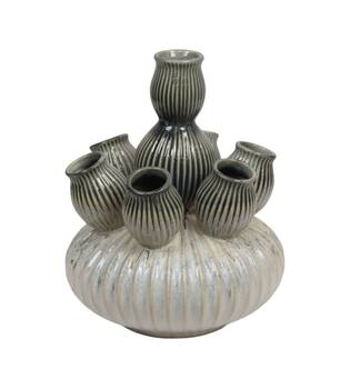 Vase ceramic 28x28x36cm - White