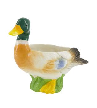Planter duck ceramic 18.1x8.8x16cm