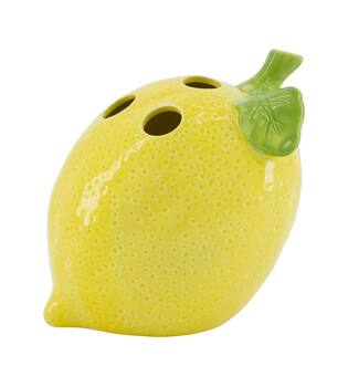 Vase lemon ceramic 15.5x13x15cm