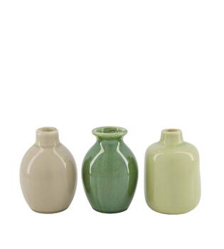 Vase ceramic 7.5x7.5x10cm  - Multi