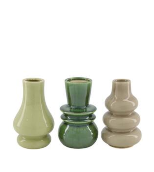 Vase ceramic 10x10x16cm  - Multi