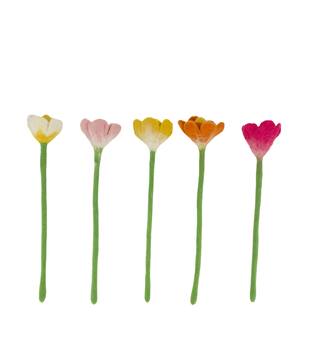 Flower wool 8x8x35cm - Multi