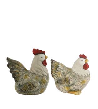 Figurine chicken terracotta 19.8x14.5x20.1cm - Multi