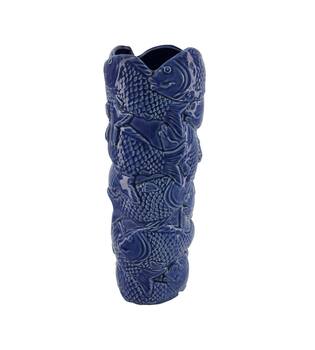 Vase fish porcelain 14.5x13.5x37cm