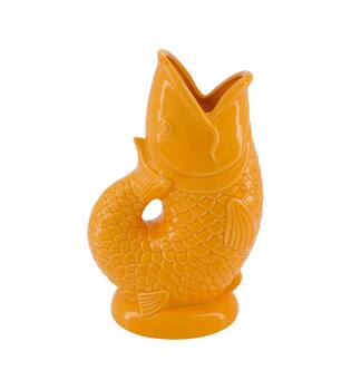 Vase fish porcelain 16.5x11x25.8cm - Orange