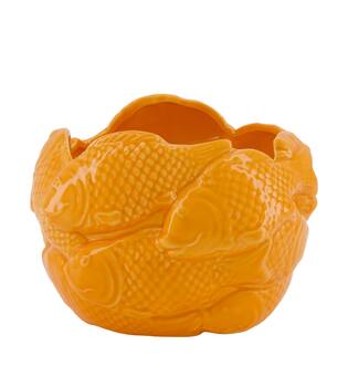 Planter fish porcelain 17.5x17.3x12.3cm