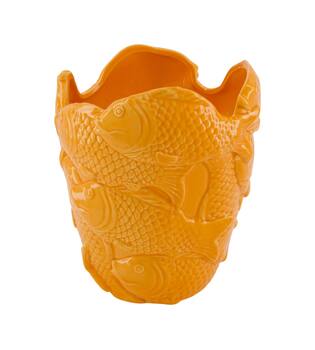 Planter fish porcelain 19x18.5x22.2cm