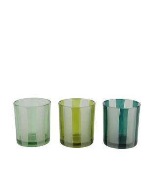 Tealight holder glass 7x7x8cm C/3