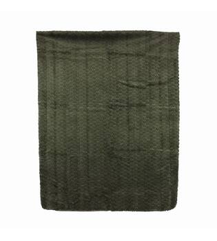 Plaid honeycomb polyester 170x130x2cm - Green