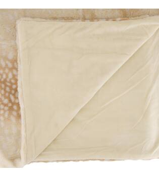 Plaid deer fur polyester 170x130x2cm