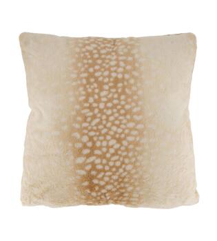 Cushion deer fur polyester 45x45x12cm