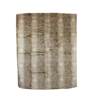 Plaid deer fur polyester 170x130x2cm - Brown