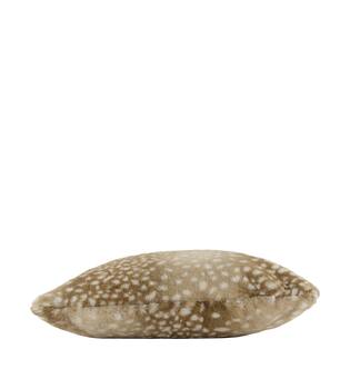 Cushion deer fur polyester 45x45x12cm - Brown