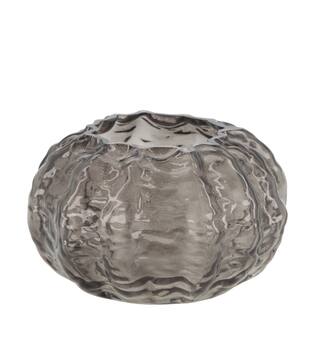 Vase glass 15x15x8.5cm - Grey