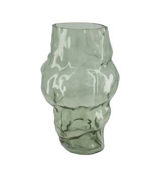 Vase glass 23x20x36cm