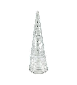 Tree disco foam 12x12x38cm - Silver