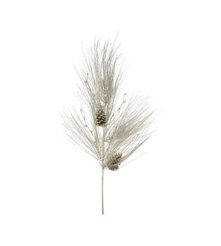 Branch pine needle with pine cones artificial 117x30x5cm - Gold