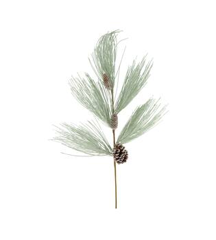 Branch pine needle with pine cones artificial 117x30x5cm - Green