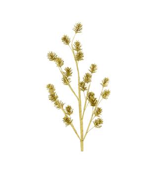 Branch with pinecones artificial 77x30x5cm - Gold