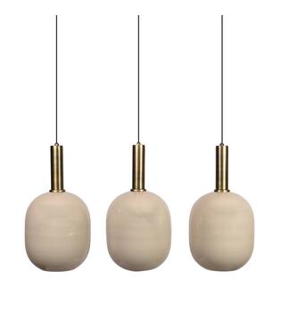 Ceiling light round metal 80x22x130cm