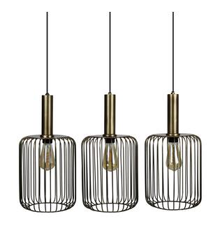 Ceiling light round metal 80x22x130cm