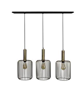Ceiling light round metal 80x22x130cm