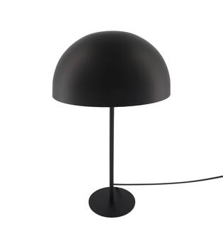 Table lamp round metal 30x30x51cm - Black