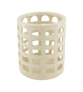 Lantern round ceramic 17x17x20cm
