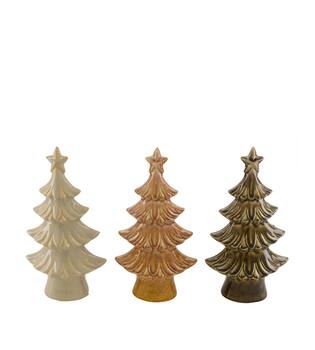 Statue tree ceramic 17x8.5x31cm - Multi