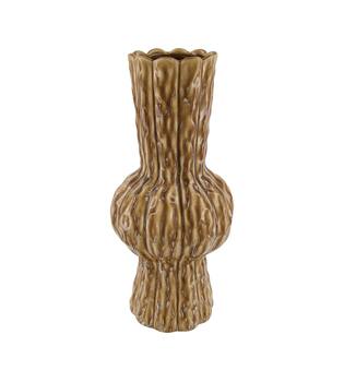 Vase ceramic 18x18x40.5cm - Brown