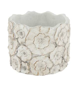 Planter round cement 16.5x16.5x13cm