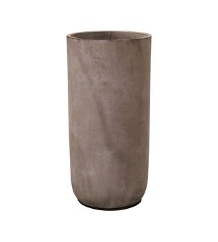 Planter round cement 38x38x73cm S/3