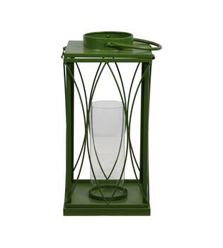 Lantern square metal 22x22x46.5cm S/2
