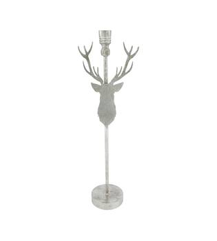 Dinnercandle holder deer metal 16x10.5x51.5cm - Silver