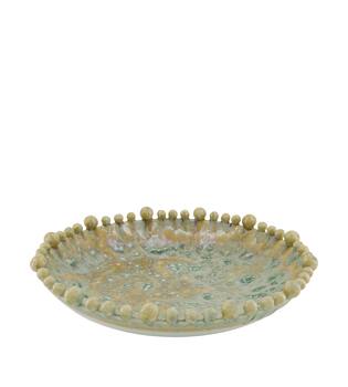 Plate round ceramic 37x37x8cm - Multi