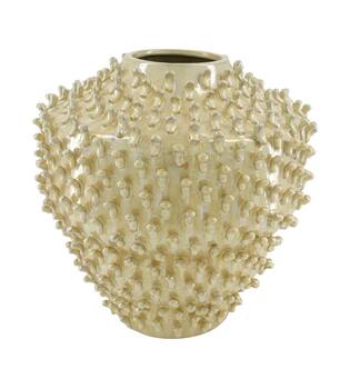 Vase round ceramic 30x30x30cm - White