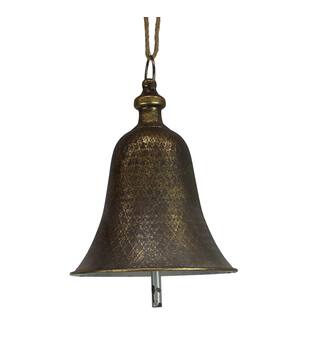 Hanger bell metal 21.5x21.5x28cm - Gold