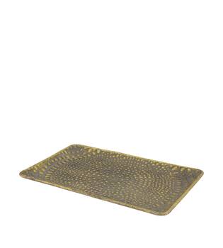 Tray rectangular metal 28.5x18.5x1.5cm