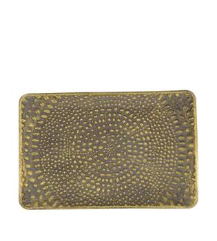 Tray rectangular metal 28.5x18.5x1.5cm