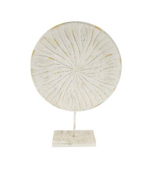 Statue round metal 38x11x54cm