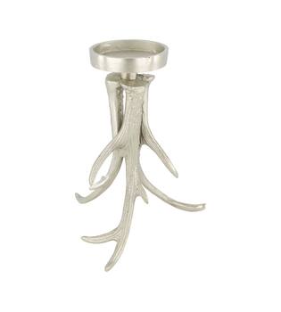Pillar candle holder aluminium 20x18x23.5cm